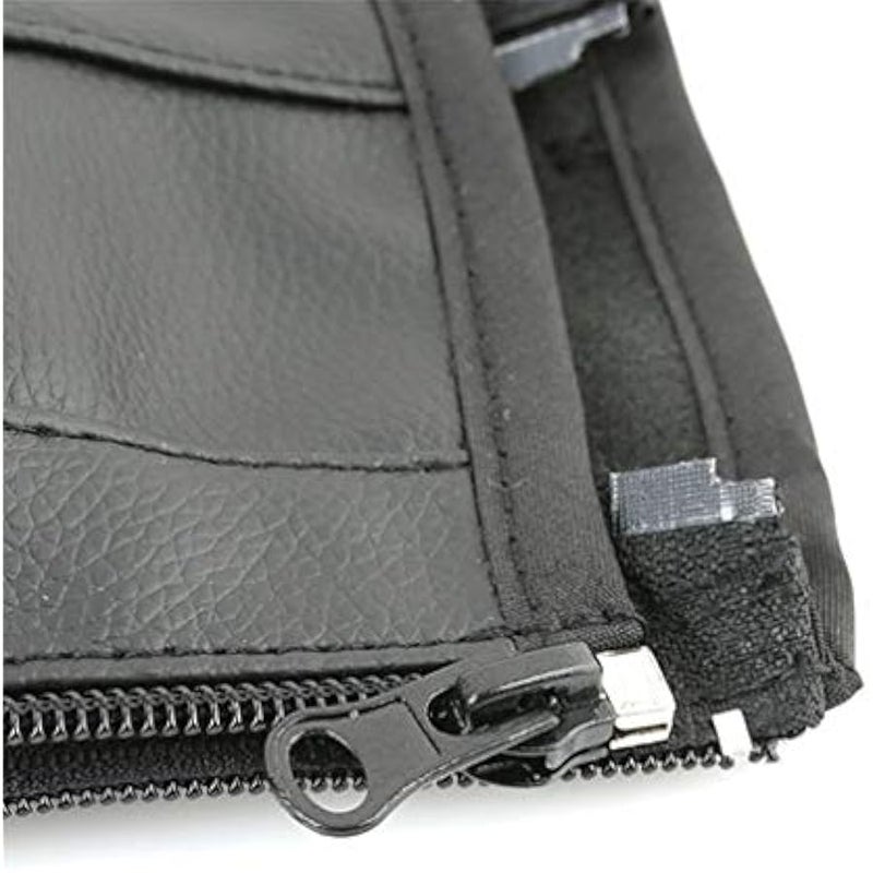 Baby Stroller Armrest Bumper Handlebar Sleeve Cover Universal Handle Cover DustProof Protect PU Leather Case with Removable Zipper Black - Image 5